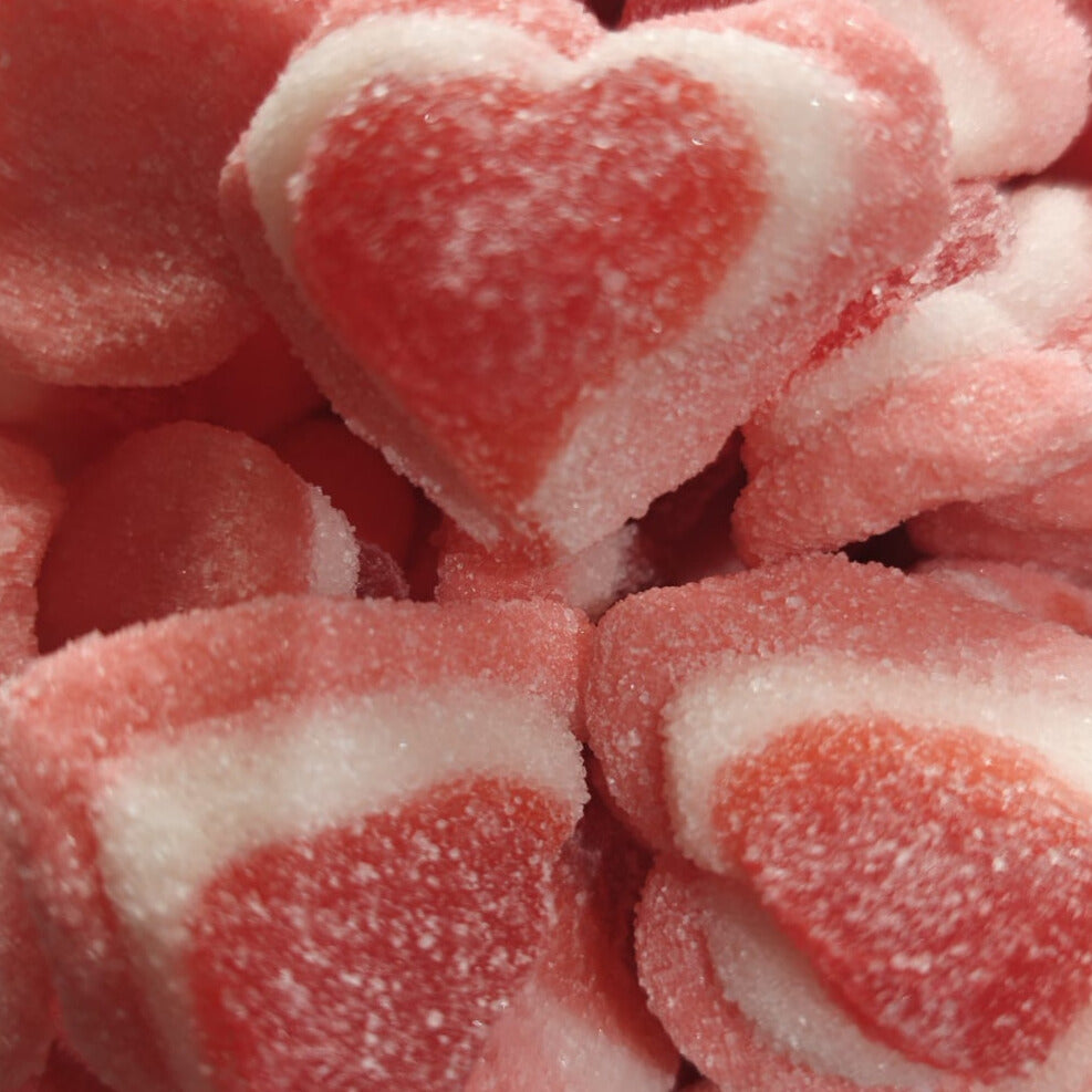 Corações Morango e Nata