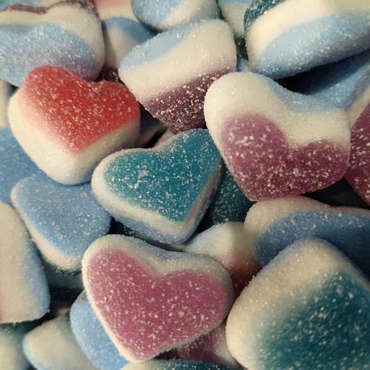 Corações Tricolor 3 sabores (Ácidas)